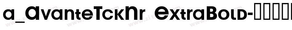 a_AvanteTckNr ExtraBold字体转换